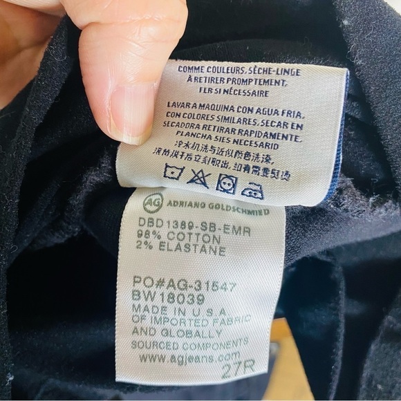 Adriano Goldschmied Women's Maternity Ankle Skinny Jean in Black Size:27R - Picture 6 of 8